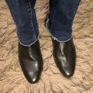 Very well made genuine leather booties. Black 8